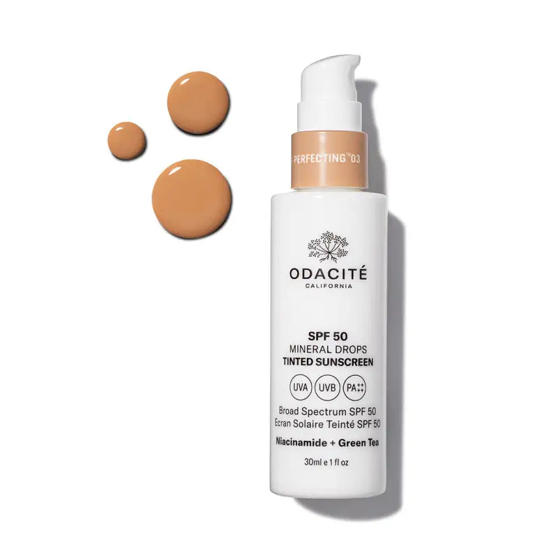 Odacite SPF50 Flex-Perfecting Mineral Drops Tinted Sunscreen 30ml - One