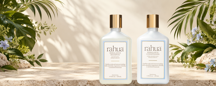 Rahua Rebalance shampoo and conditioner for an autumn hair care routine