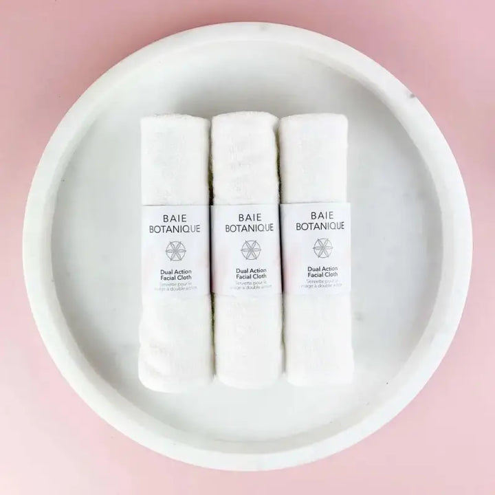 Baie Botanique Dual Action Facial Cleansing Cloth x 3