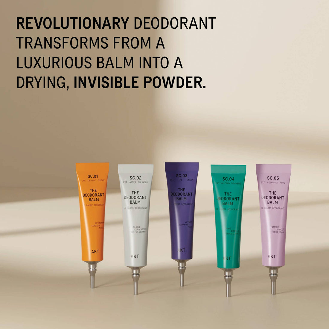 AKT London Deodorant Balm Discovery Set 5 x 5ml