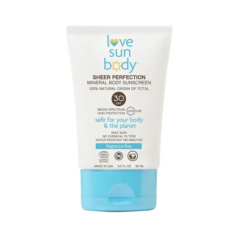 Love Sun Body Sheer Perfection Mineral Body Sunscreen SPF30 Fragrance-Free 90ml