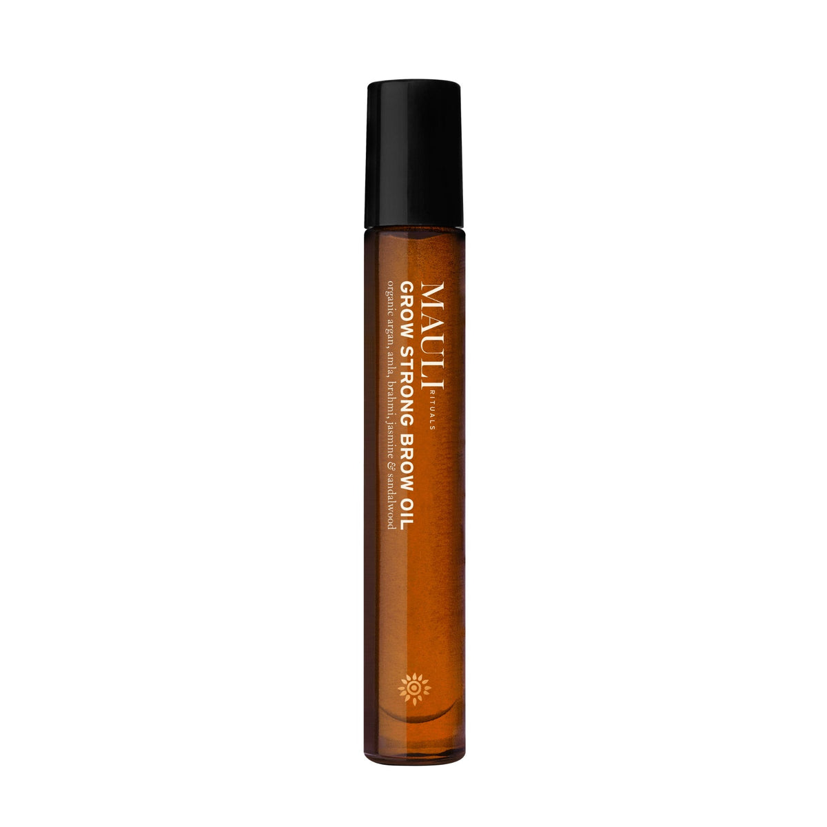 Mauli Rituals Grow Strong Brow Oil 10ml – roller bottle on white