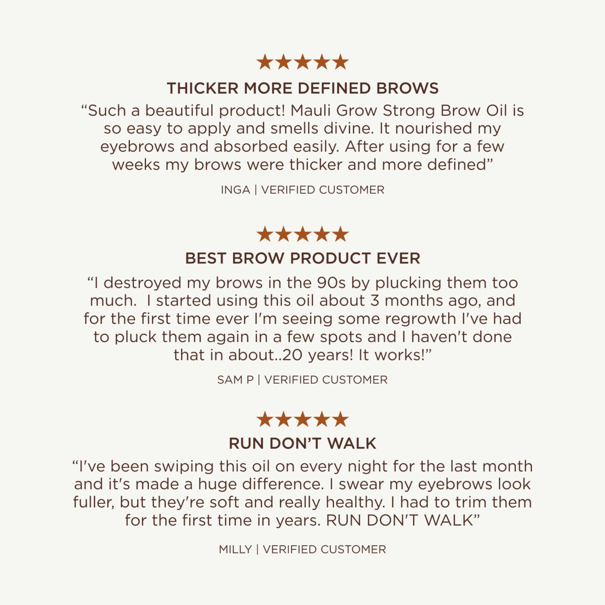 Mauli Rituals Grow Strong Brow Oil 10ml – customer reviews