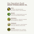 Mauli Rituals Grow Strong Brow Oil 10ml – star ingredients: amla, brahmi, bhringraj, rosemary, jojoba