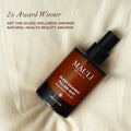 Mauli Rituals Sleep Dharma Pillow Mist 50ml – bottle on bed linen, 2x award winner