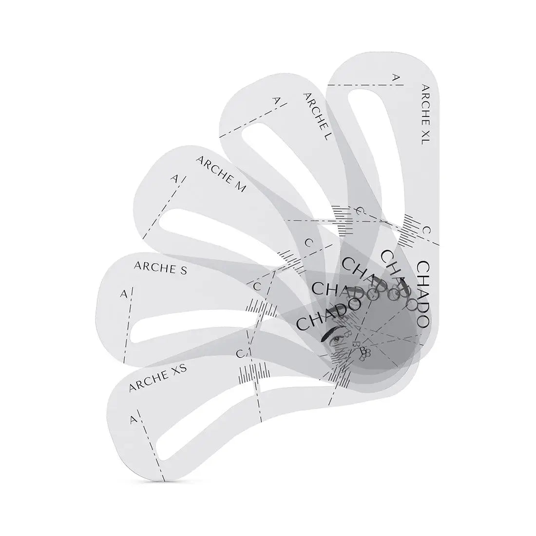 Eyebrow Stencils 5 Pieces