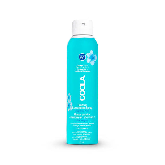 Coola Classic SPF 50 Body Spray Unscented 177 ml - Free 