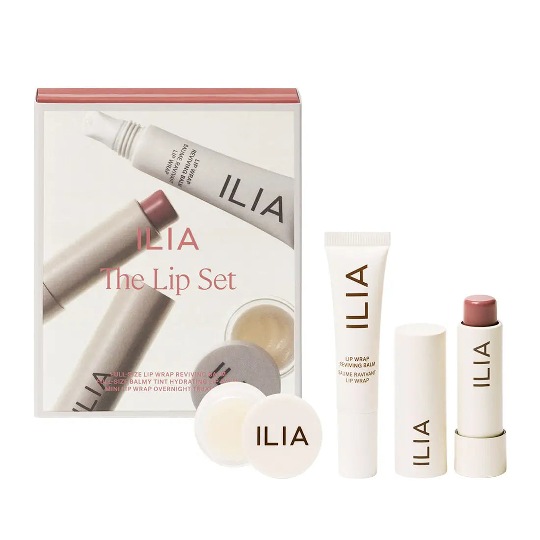Ilia Beauty Holiday Lip set (1 x 7ml 1 4.4g 3.7g) Free 