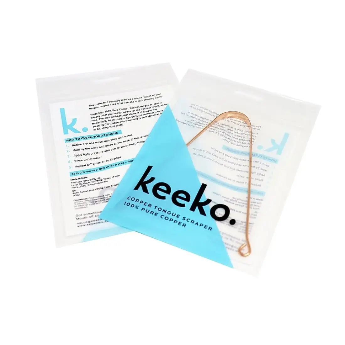 Keeko Oil Copper Tongue Cleaner - Free Shipping Worldwide