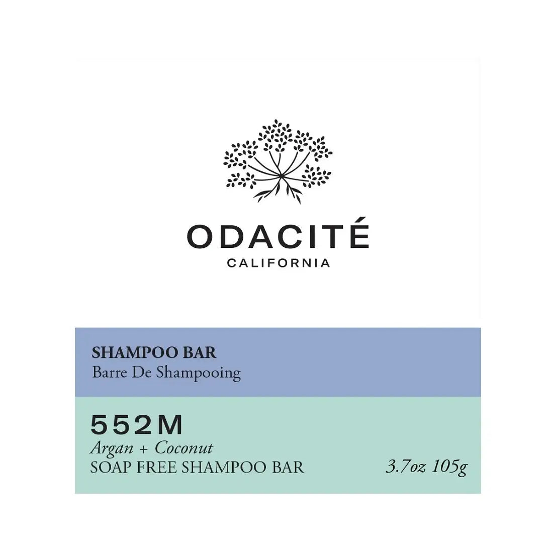 Odacite 552M Argan + Coconut Soap Free Shampoo Bar 105g - 