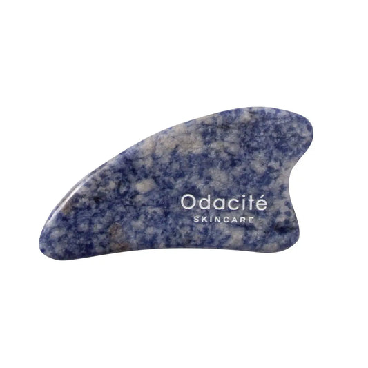 Odacite Crystal Contour Gua Sha Blue Sodalite Beauty Tool - 