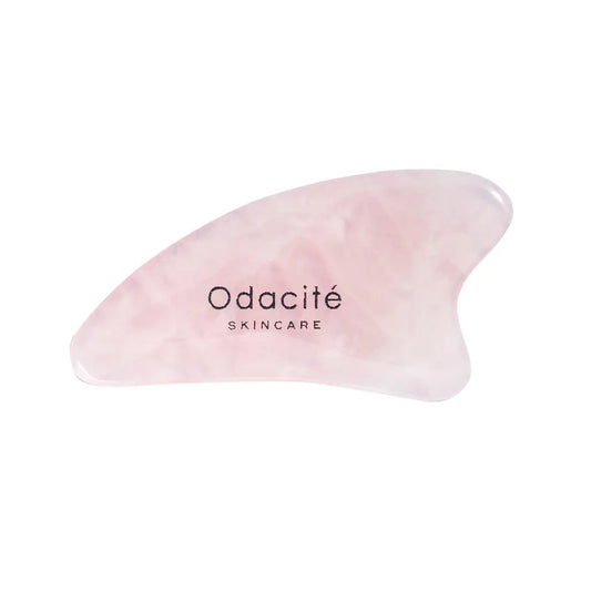 Odacite Crystal Contour Gua Sha Rose Quartz Beauty Tool - 