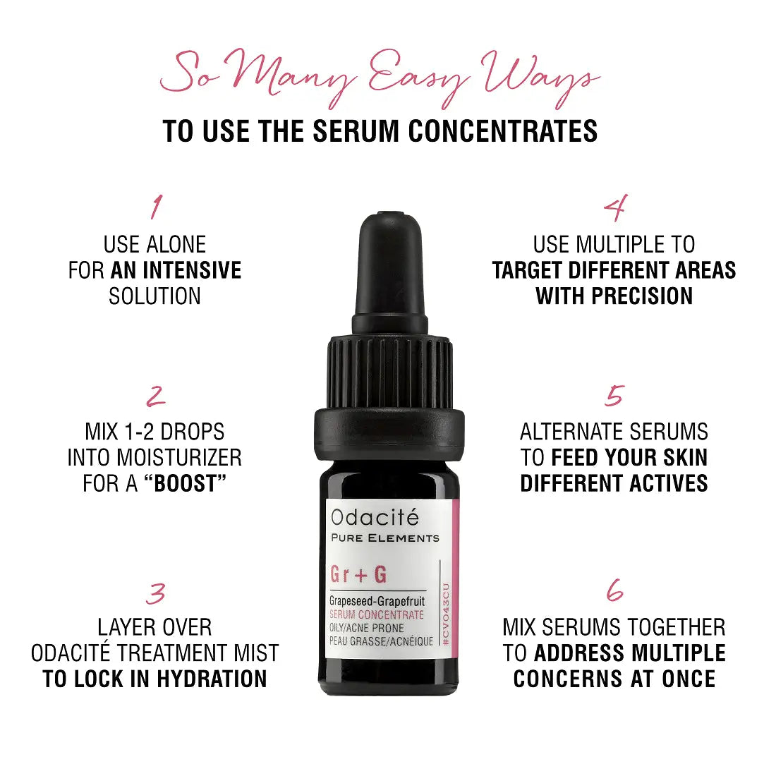 Odacite Gr+G Oily-Acnee Prone Skin Serum 5ml