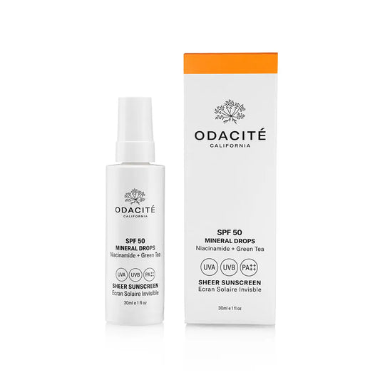Odacite SPF 50 Mineral Drops Sheer Sunscreen 30ml - Free 