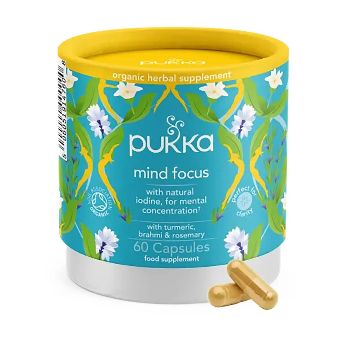 Pukka Mind Focus UK 1 x 60 Capsules Organic FFL - Free 