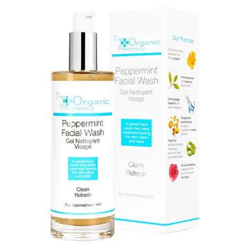 The Organic Pharmacy Peppermint Facial Wash 100ml - Free 
