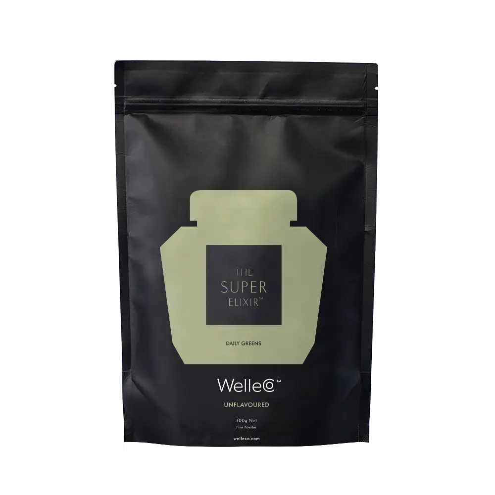 WelleCo The Super Elixir Unflavoured 300g Refill - Free 